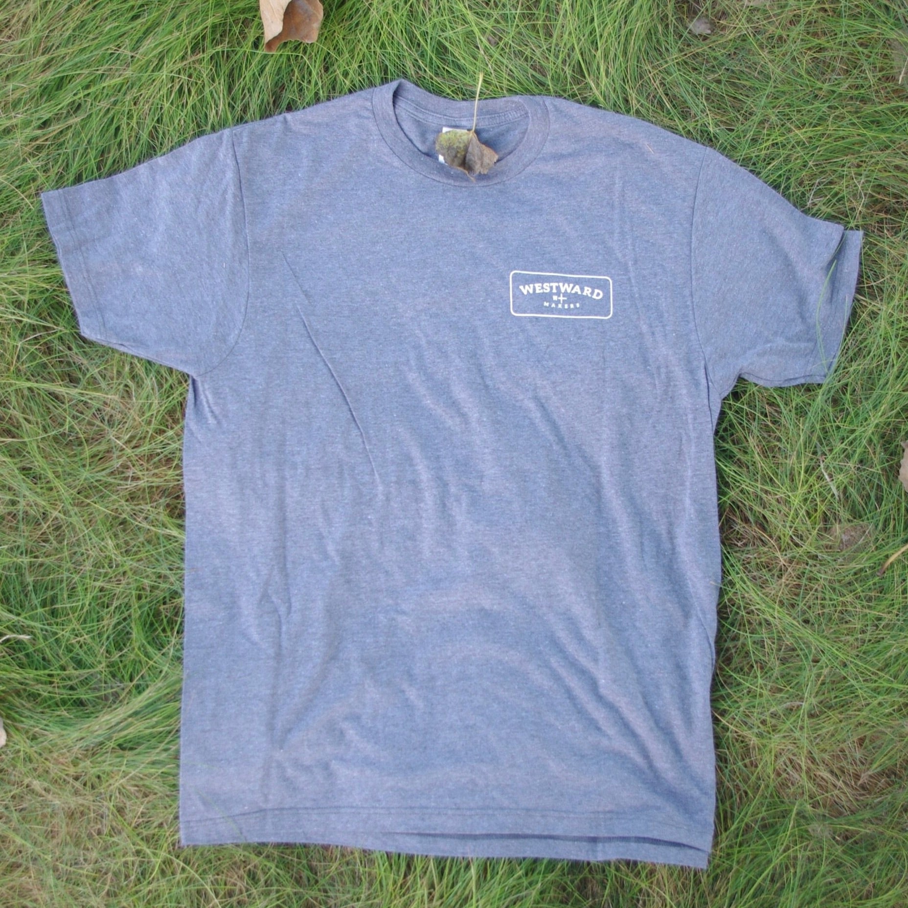 Westward Makers Classic Men's T-Shirt Grey with Pocket Logo Design