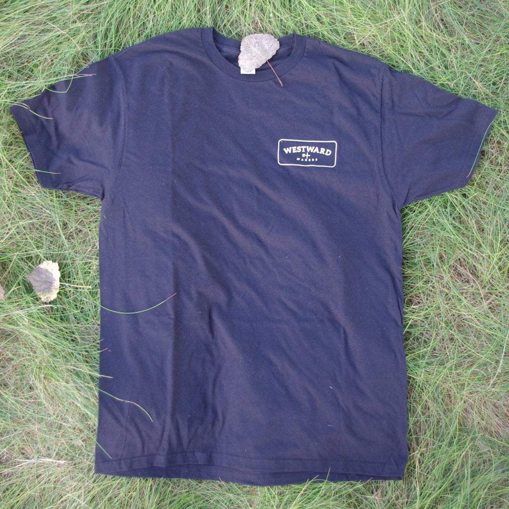 Westward Makers Classic Men's T-Shirt Black with Pocket Logo Design